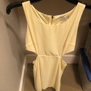 Tobi 'Cut it Out' yellow dress